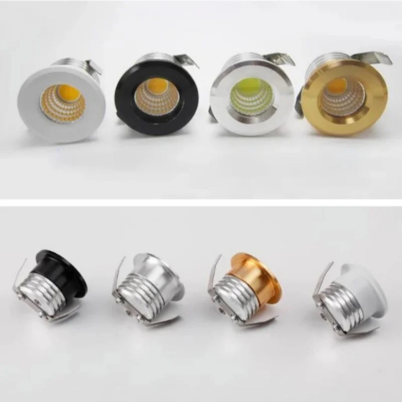 Dimmable embedded Ceiling LED canister light COB Small Spot Light 3W AC90V-265V Driver Included for home showcase cabinet hotel