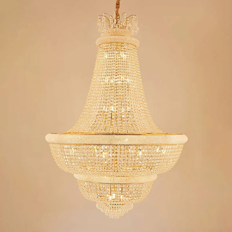 Luxury Crystal Chandeliers Home Loft Decor Lustre Led Lighting for Living Dining Room Ceiling Chandelier Pendant Lights Fixtures