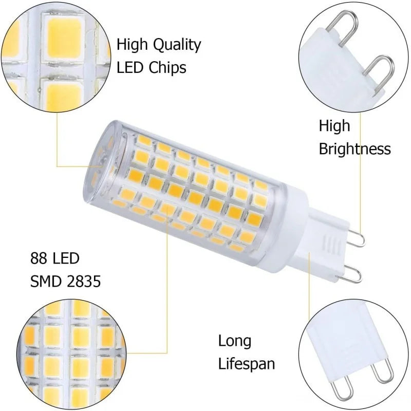 G9 led 5W 9W 12W 15W 20W AC110V 220V led lamp Led bulb SMD 2835 3014 LED g9 light Replace 30/40W halogen lamp light