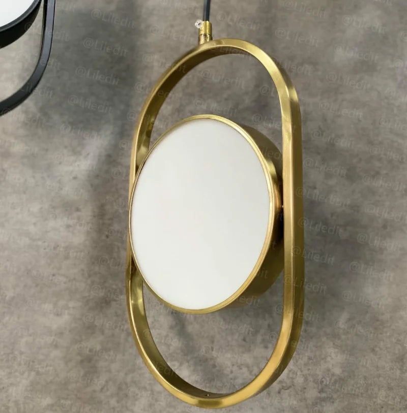 Modern led rotatatble pendant lights for bedroom living room bathroom ceiling hanging lamp decoration lighting design rotate