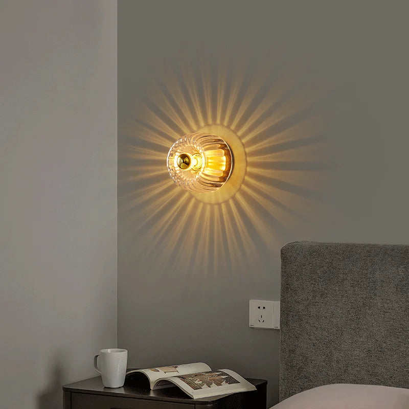 Indoor Glass Wall Decors Sconce Restaurant Bar Decoration Lights Ceiling Lamp For Living Room Corridor Aisle LED Chandelier