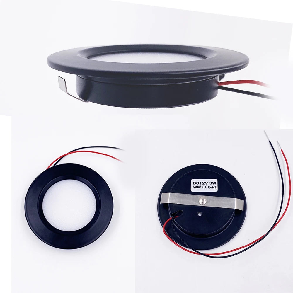 Mini LED Downlight DC12V 24V Ultra-Thin 3W 5W Embedded Room Decor Small Spotlight Ceiling Kitchen Bathroom Camping vehicle Light