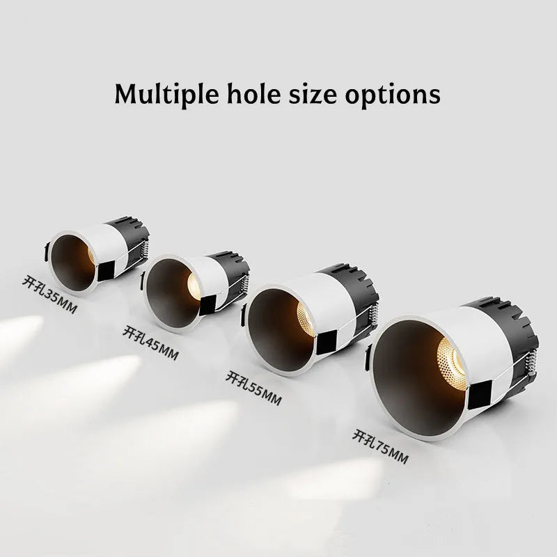 MINI type spotlight anti glare living room hotel villa ceiling light - embedded 110V/220V COB spotlight for indoor lighting 3W5W