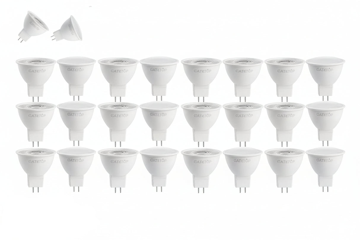 20-Pack MR16 LED Spotlights - GU5.3 12V / 110V / 220V Bi-Pin Bulbs