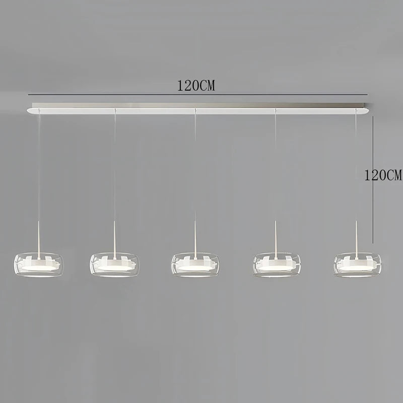 Modern LED Ring Pendant Light - Luxury Halo Chandelier for Living & Dining Room