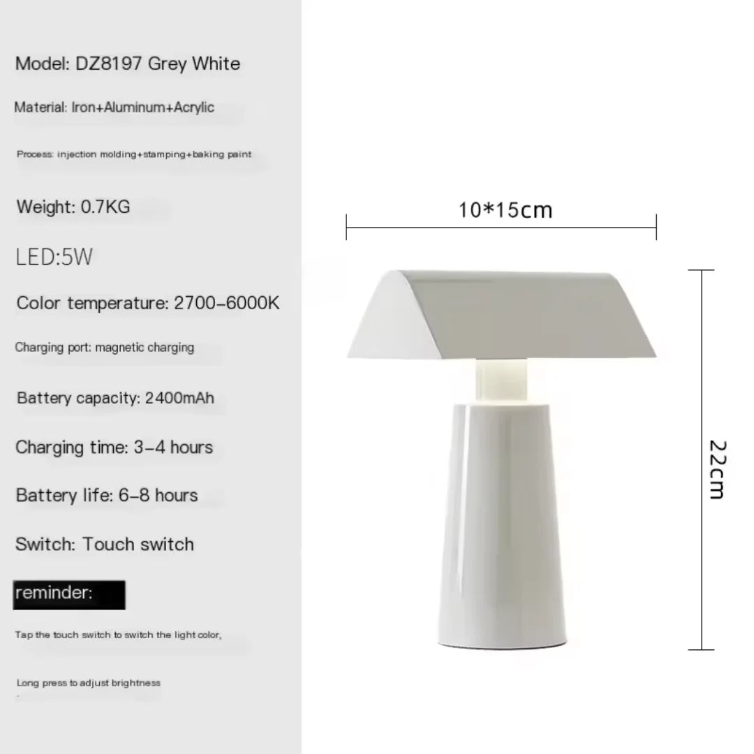Modern Luxury Table Lamp Italian Minimalist Wireless Portable Charging Dining Table Ambient Light Home Decor Bedside Light