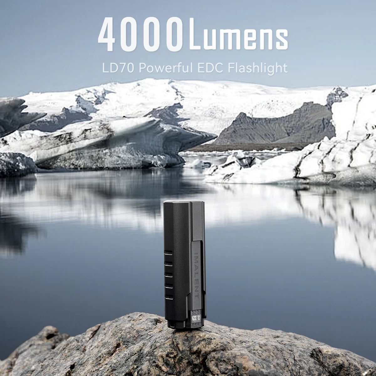 LD70 EDC Pocket Flashlight Compact Powerful Torch 4000 Lumens LED Handlight Rechargeable Super Bright Lantern