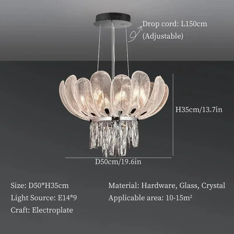Ceiling Chandeliers Crystal Pendant Lamp Modern Design Luxury Lighting Fixtures Home Lustre Foyer Hanging Light home decoration