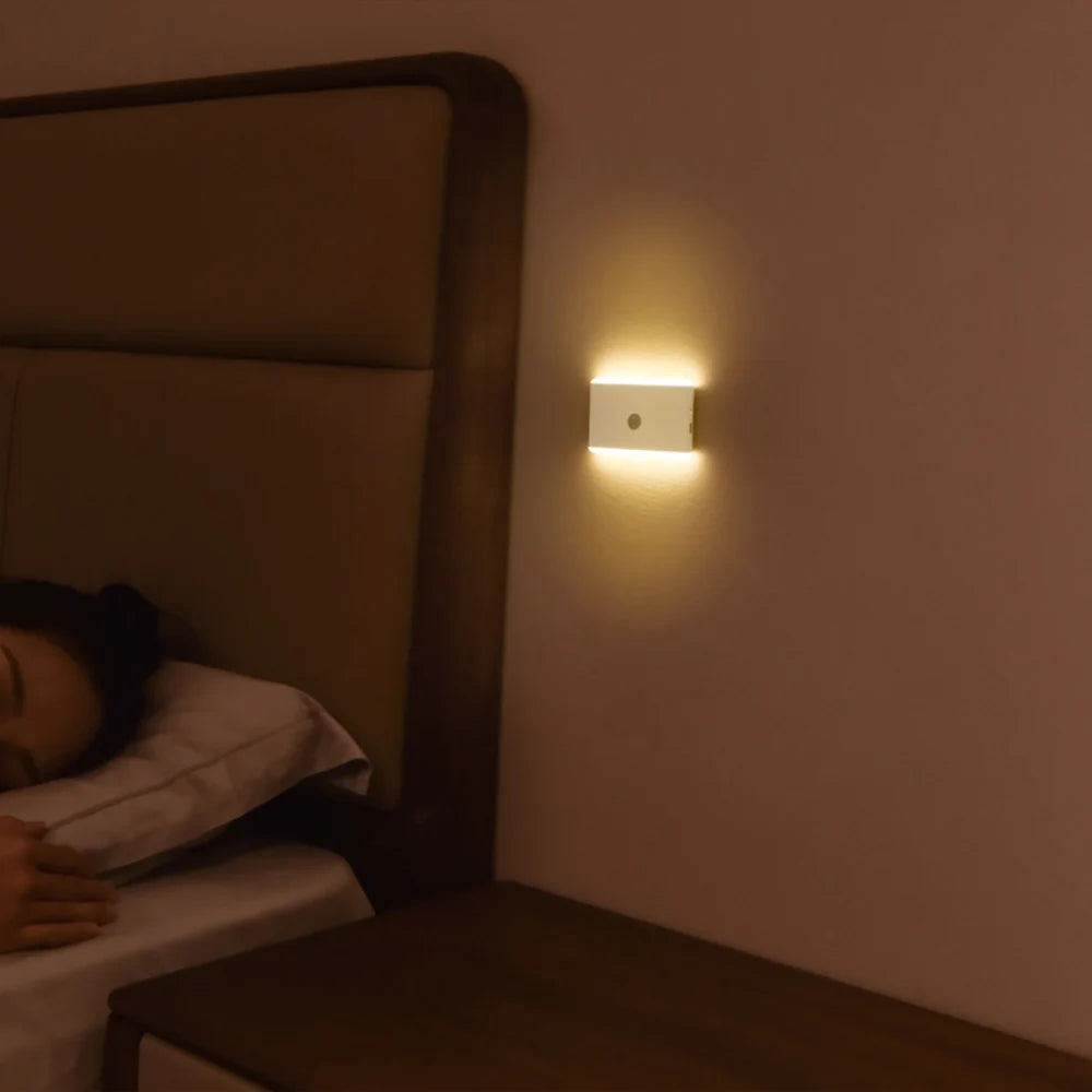 Wireless LED Motion Sensor Night Light - 3-Mode Dimmable Battery Powered Lamp