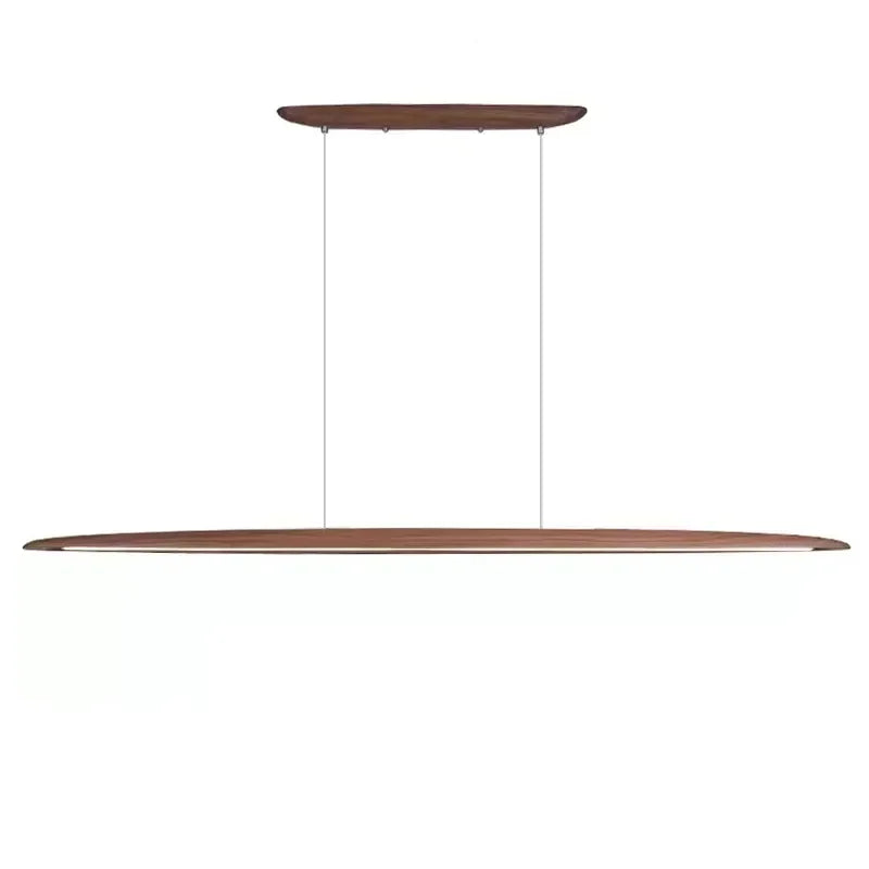 Nordic Design Walnut Long Table Lamp Modern Simple Zen Pendant Lights Japanese Style Tea Quiet Restaurant Home Decor Lamps LED