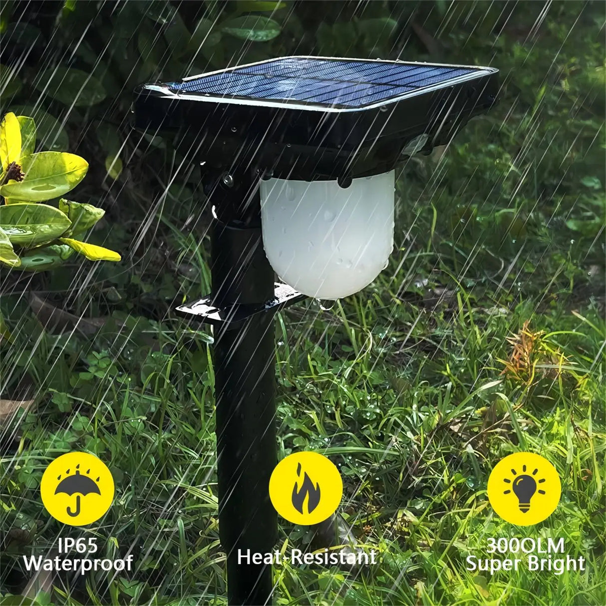 Solar Lights Outdoor Garden Wall Lamp - Waterproof Motion Sensor Pathway Landscape Light