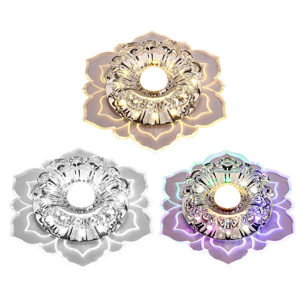 Modern LED Ceiling Light Surface Mounted Living Room Porch Aisle Corridors Lamps Crystal Lampshade Ceiling Light