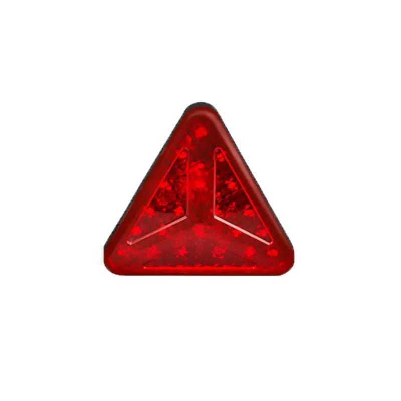 1PCS F1 Style Universal Led Brake Stop Light Triangle LED Rear Tail Light Reverse Safety Strobe Lamp for Car Auto Motorcycle 12V