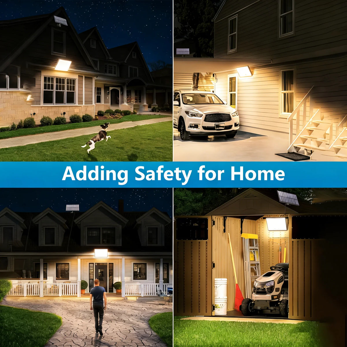 400 LED Solar Outdoor Motion Sensor Security Lights - Waterproof 3-Mode Solar Powered Wall Lamp for Garden & Yard