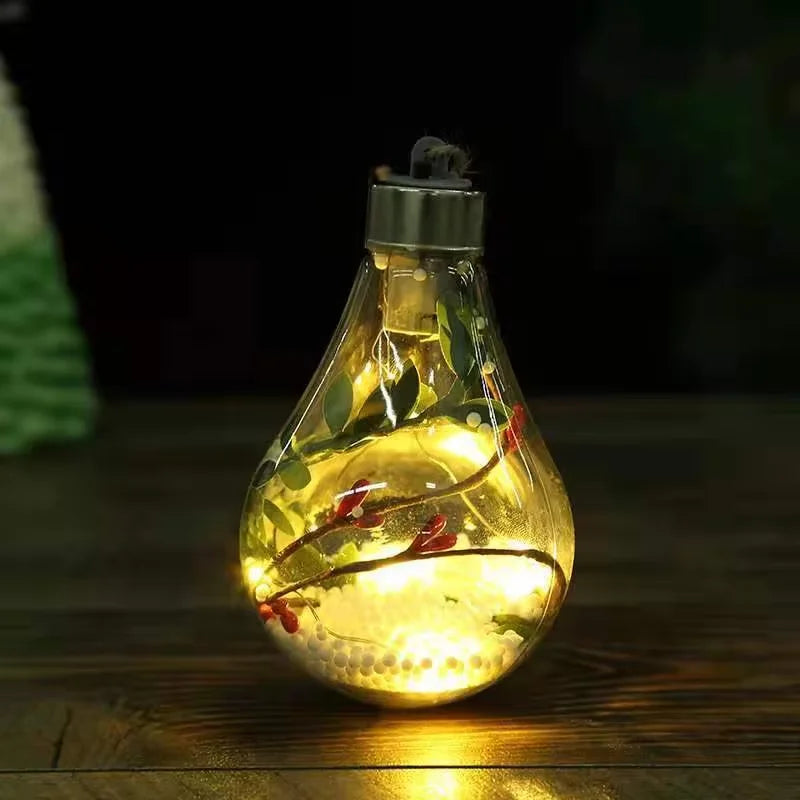 Christmas LED Bulb Decorative Light Hanging Light Home Party Wedding New Year's Decor Night Lamp Christmas Pendant Drop Omaments