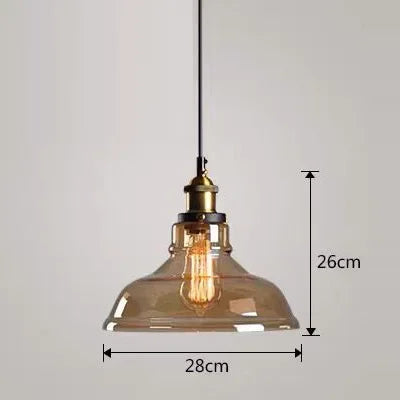American Retro Industrial Loft Chandelier Bar Counter Restaurant Bar Pendant Lamp Creative Home Simple Glass Hanging Lights