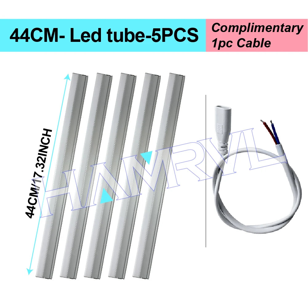 DIY Hexagon Garage LED Tube Accessories & Connector Set (110-240V) - Suspension Wire Cable Kit for Honeycomb Workshop & Barber Shop Lighting
