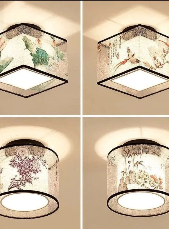 Modern Simple Lotus Bird LED Ceiling Lamp Living Room Bedroom Study Hotel KTV Bedside Ceiling Light Room Decoration Ceiling Lamp