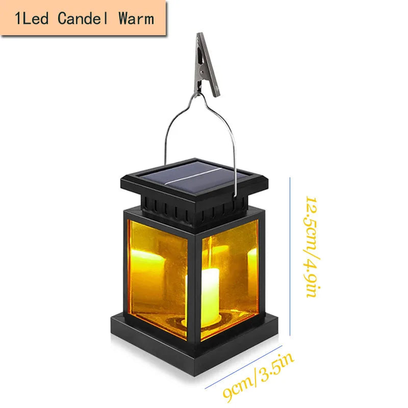 Outdoor Solar Garden Hanging Candle Lights Retro Palace Lantern Lamps Landscape Decor Lighting Floor Balcony Yard Soar Lights