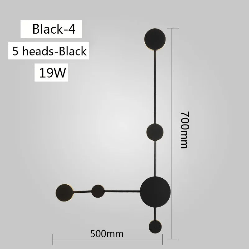 Modern LED Wall Lamp Simple Living Room Background Wall Light Bedroom Bedside Wall Sconce Creative Hotel Hall Corridor Lighting