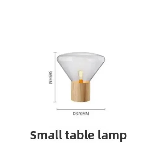 Designer Table Lamp Nordic Minimalist Glass Bottle Floor Lamp Wood Bedside Lamp Design Luminaires for Home Soft Living Room