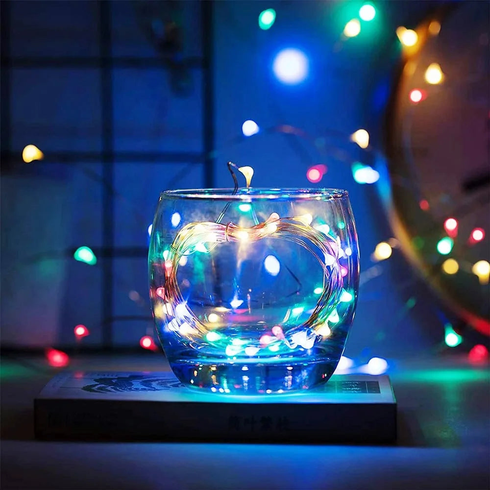 USB LED String Lights Copper Silver Wire - 10M 20M 30M Waterproof Fairy Lights