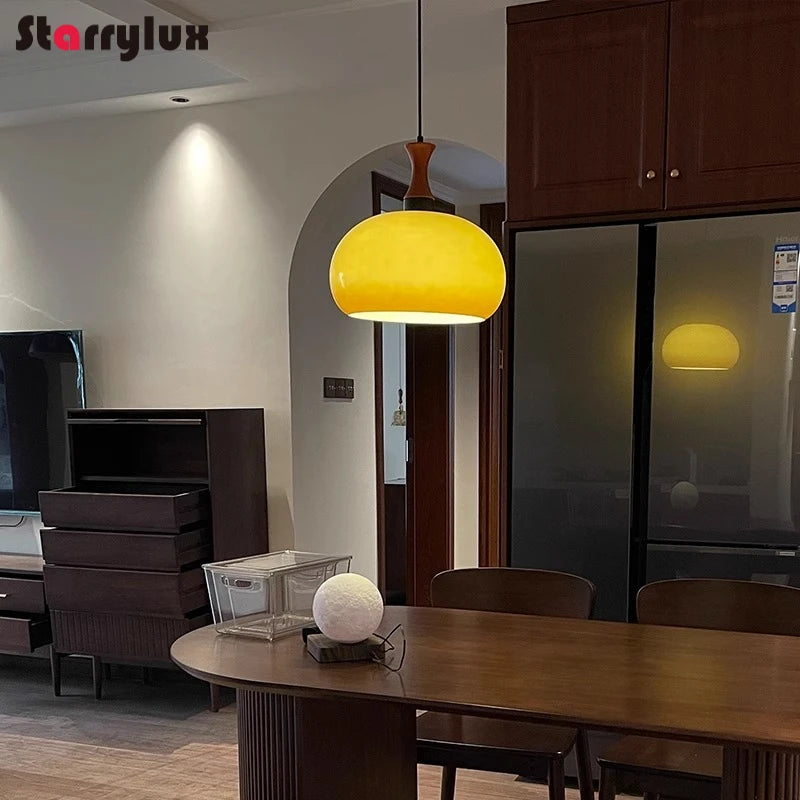 Bauhaus Mid Century Pendant Light Vintage Industrial Art Lighting for Bedroom Dining Room Bar