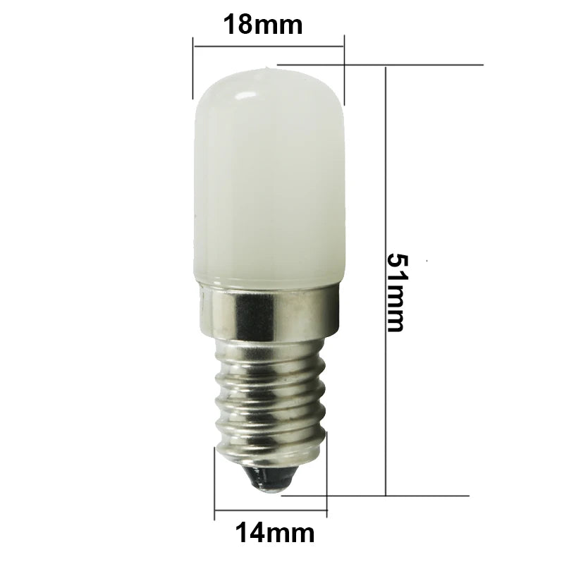 2PCS E14 LED Candle Light Bulbs (5V / 12V / 24V / 110V / 220V) - 2W Milky Shell Decorative Spotlight