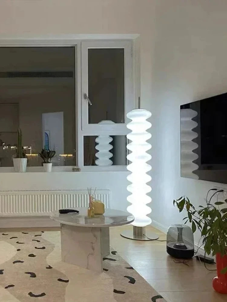 Nordic Danish Gourd Floor Lamp - Designer Standing Light for Living Room