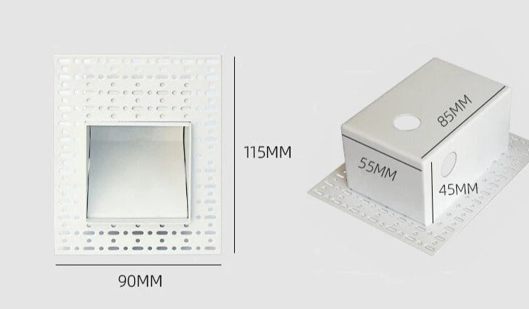 Motion Detect LED Wall Lamp Frameless 3W Step StairCase Recessed Lighting For Home Channel Corridor Hotel Indoor Night Footlight