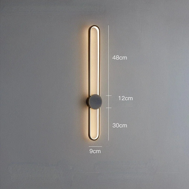 Led Ring Wall Lamps for Bedroom Bedside Hotel Modern Sconce Lights Background Restaurant Lighting Fixtures Decoration Hallway