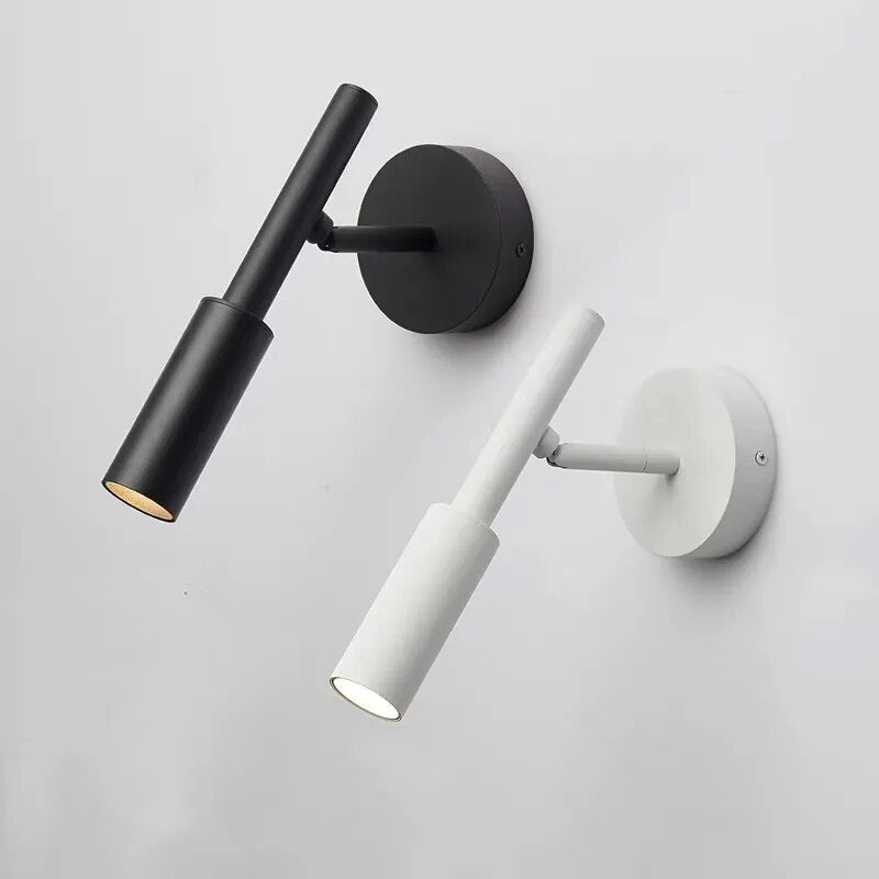 Modern Long Arm Wall Lights Gold Black White Metal Rotatable Foyer Bedside Reading Room Lamp E27 Bulb Drop shipping