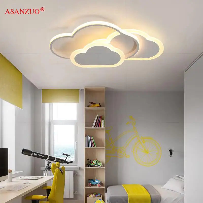 Cloud/Love shape Decor Indoor Lighting fixtures Modern LED White/Pink Ceiling Lamp for Children's Room Kids Bedroom