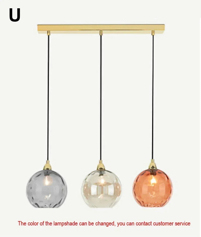 Designer Stained Glass Chandelier For Living Room Restaurant Classical Color Hanging Lamp Fixture Bedroom