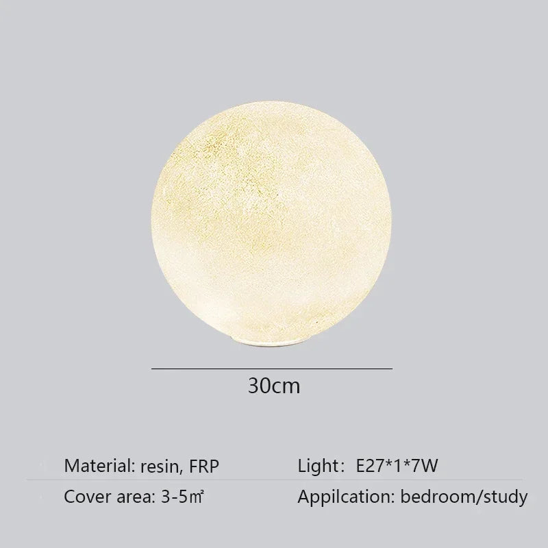 Nordic Moon Led Chandelier Living Dining Room Round Pendant Light Home Lighting Bedroom Atmosphere Hanging Lamp Lustre Luminaire