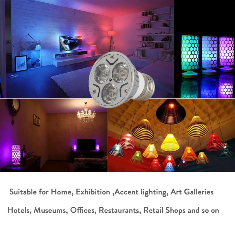 Dimmable LED Spotlight GU10 MR16 GU5.3 E27 E14 E12 B22 B15 3W Bulb Lamp Adina 110V 220V 12V Lamp Bombillas Lights For Home Decors