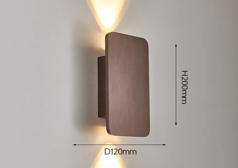 2/6W Simple Indoor LED Bedroom Bedside Lamp Nordic Modern Creative Staircase Corridor Lamp Living Room TV Background Wall Lamp