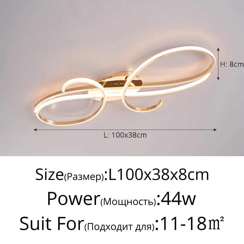 2026 Luxury Atmospheric Living Room Bedroom Ceiling Light Modern Simple High-end LED Dining Hall Ceiling Lamps Creative Home Light