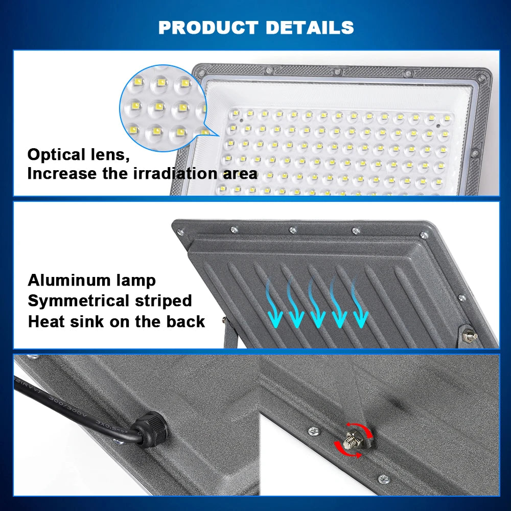 50W LED Flood Light 220V Outdoor Lighting COB Flood Light LED Spotlight Waterproof IP65 Led Projector Outdoor Street Garden Lamp