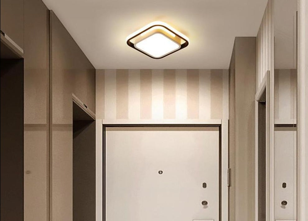 LED Chandelier Three Colors Lamp Modern Style Ceiling Lamp Bedroom Light Simple Lighting Energy 86-265V Dining Room Lamp