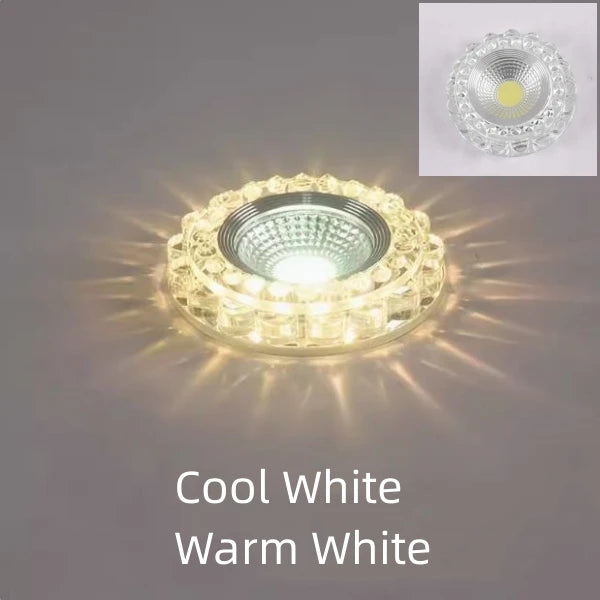 Diameter:9.5cm Cut Hole:6-8cm 3W 5W Downlights Recessed Ceiling Spotlight Lamps Embedded LED Downlights Home Decoration Light