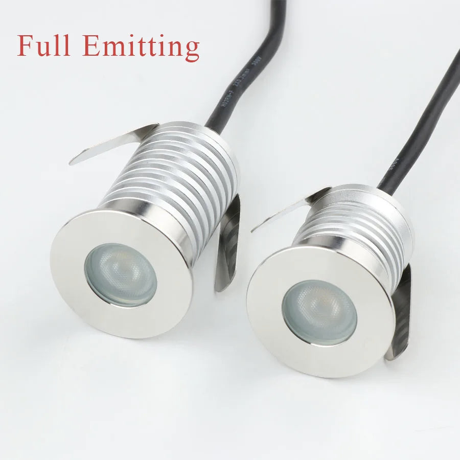 Spotlight Sauna Stair Lamp Mini Stainless Steel IP67 1W CREE 12V 24V LED Downlight Outdoor Garden Pool Buried Spot Lighting