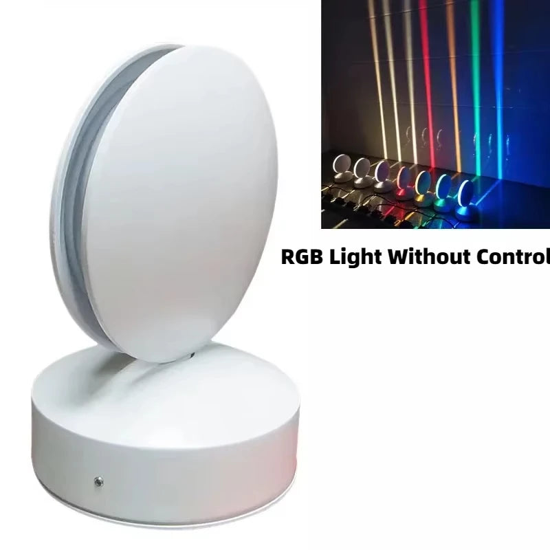2025 NEW 360Degree 10W RGB LED Window Sill Door Frame Wall lamp With Remote Hotel KTV Corridor Aisle Beam Ray Line Wall Lamps