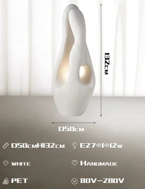 Wabi Sabi Style Artistic Floor Lamp Living Room Sofa Lamp Designer 2025 New Original Vintage Cream Style Bedroom Lamp