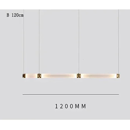 Scott Luna Chandelier Postmodern italian design lamps replica led light glass long tube lamp Bedroom Living Room bedside lamp