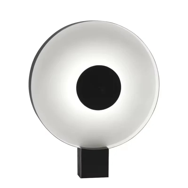 Modern Art Creative Living Room Table Lamp Simple and Unique Designer Bedroom Showroom Black and White Round Bedside Lamp