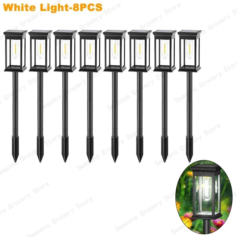 Waterproof LED Solar Lights for Garden Yard - Automatic Landscape Pathway Lighting