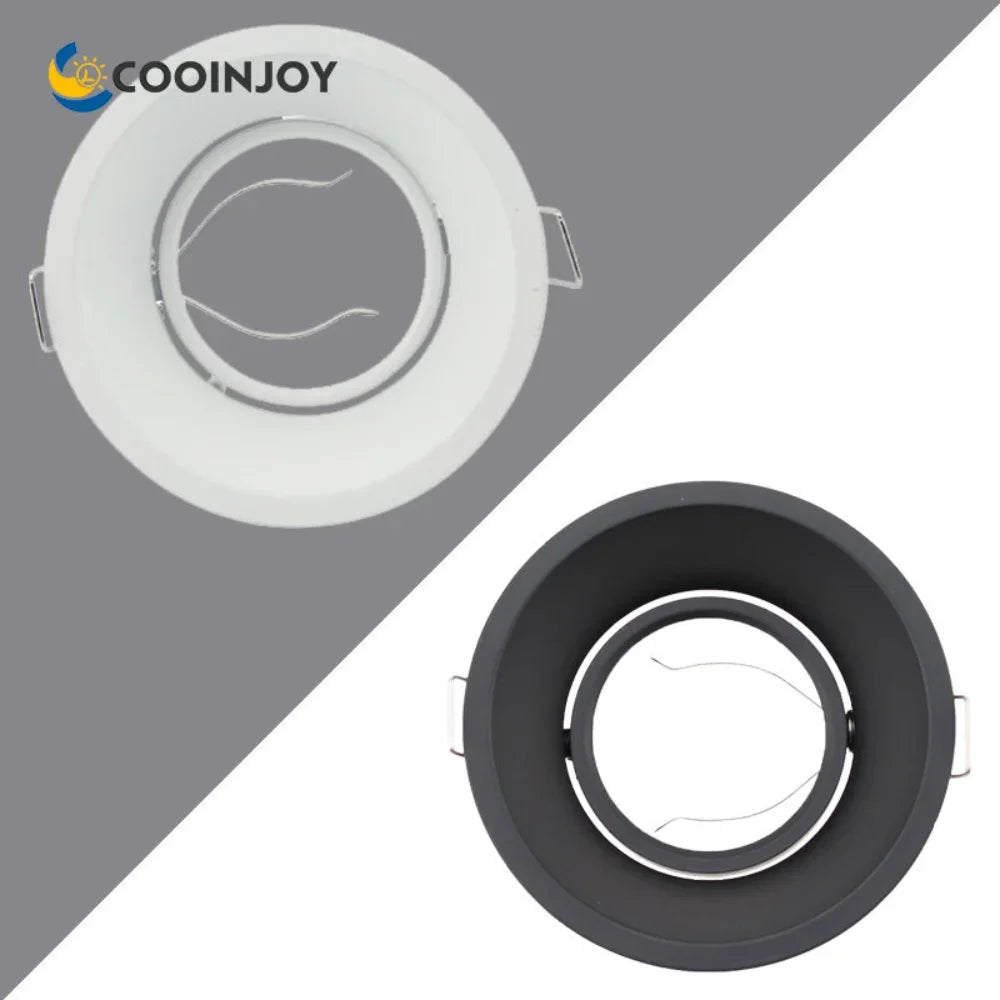 High Quality Aluminum Alloy Easy Install Led Ceiling Light Fixture GU10 Lampshade MR16 Spotlight Lamp Frame Recessed Housing