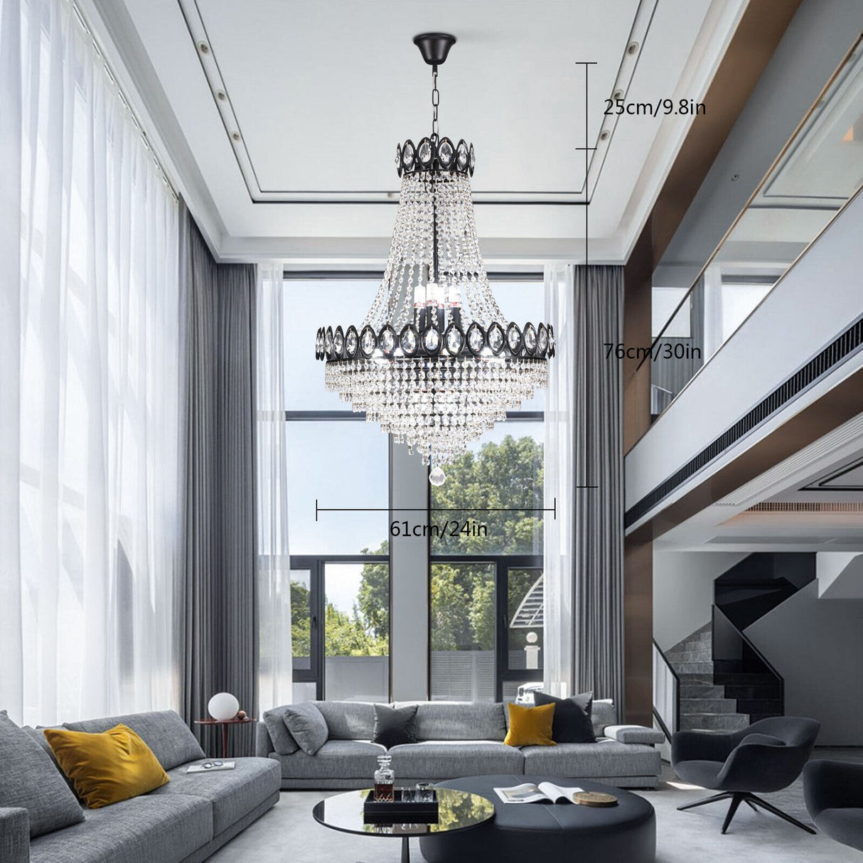 Modern LED Crystal Chandelier Light Lamp Lustre Chandeliers Lighting Hanging Pendant Ceiling Fixtures Luminaire For Living Room