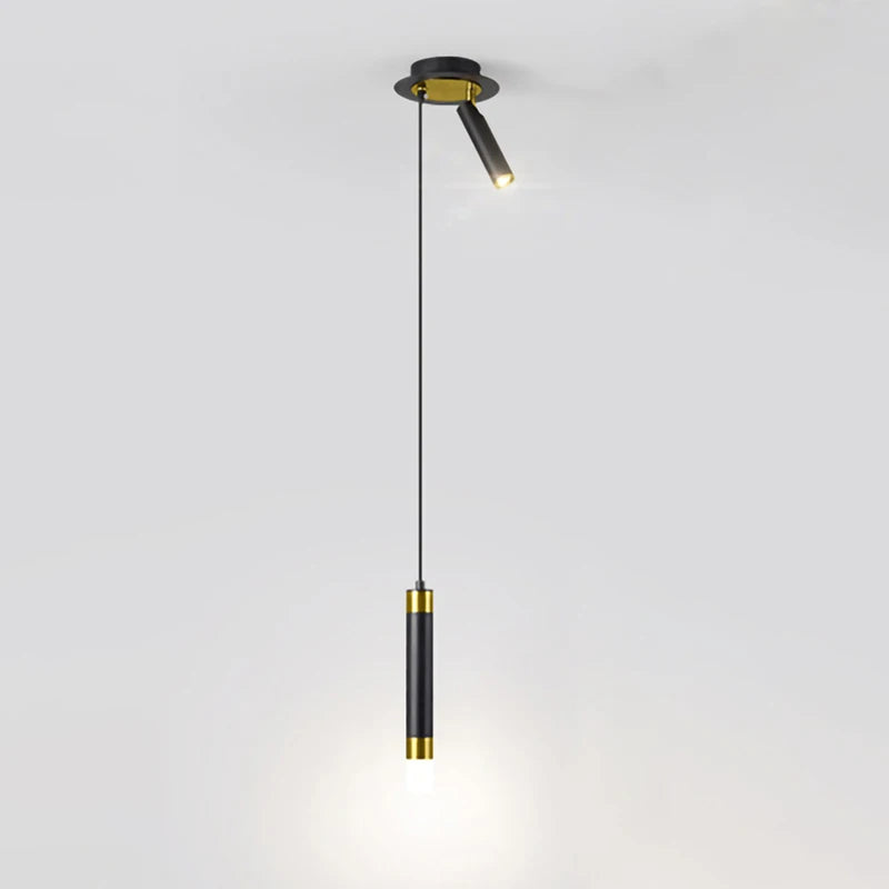 2 in 1 LED pendant light modern chandelier hanging lamp with Spotlights indoor lighting home decor for living room bedroom